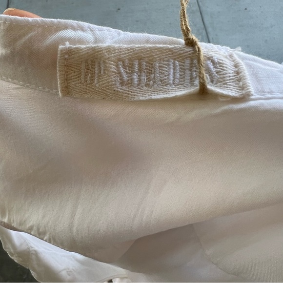 NWT CP Shades Malia - White Button Down Rayon Top - Small - Picture 6 of 7